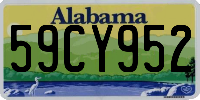 AL license plate 59CY952