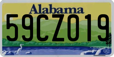 AL license plate 59CZ019