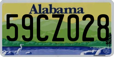 AL license plate 59CZ028