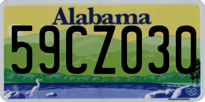 AL license plate 59CZ030