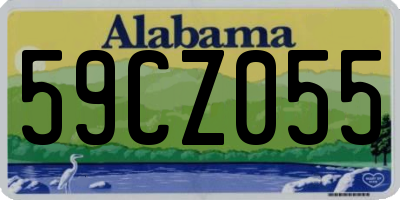 AL license plate 59CZ055
