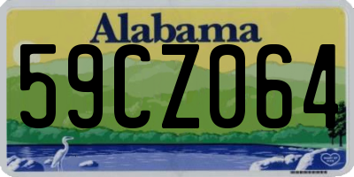 AL license plate 59CZ064