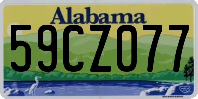 AL license plate 59CZ077