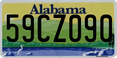 AL license plate 59CZ090