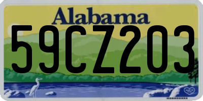 AL license plate 59CZ203