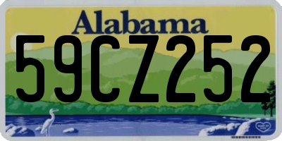 AL license plate 59CZ252