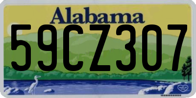 AL license plate 59CZ307