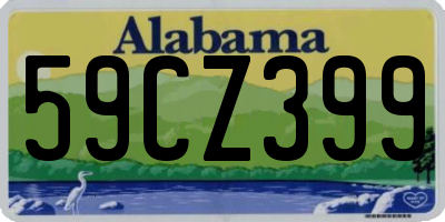 AL license plate 59CZ399
