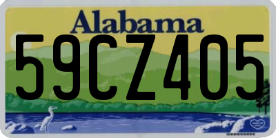 AL license plate 59CZ405