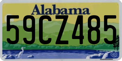 AL license plate 59CZ485