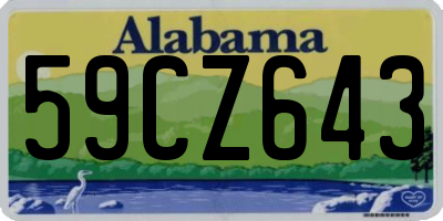 AL license plate 59CZ643