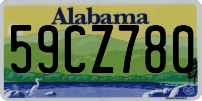 AL license plate 59CZ780