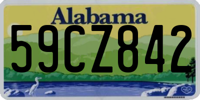 AL license plate 59CZ842