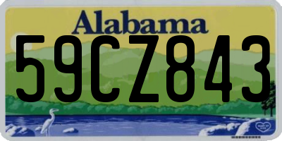 AL license plate 59CZ843