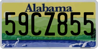 AL license plate 59CZ855