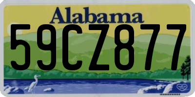 AL license plate 59CZ877