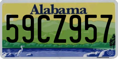 AL license plate 59CZ957