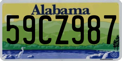 AL license plate 59CZ987