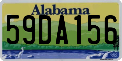 AL license plate 59DA156