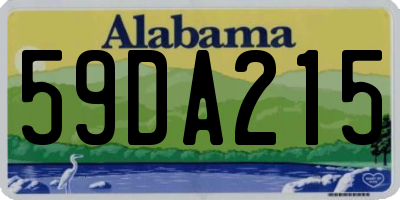 AL license plate 59DA215