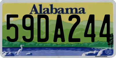AL license plate 59DA244