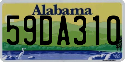 AL license plate 59DA310