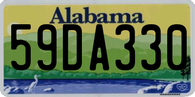 AL license plate 59DA330