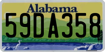 AL license plate 59DA358