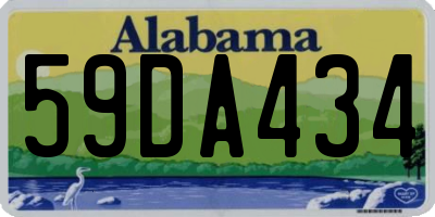 AL license plate 59DA434