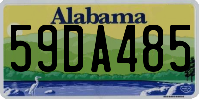 AL license plate 59DA485