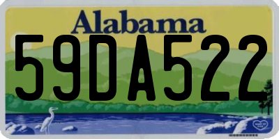 AL license plate 59DA522
