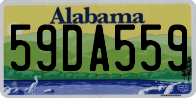 AL license plate 59DA559