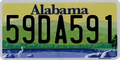 AL license plate 59DA591