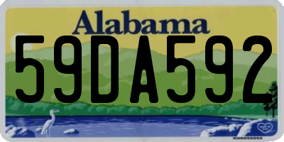 AL license plate 59DA592