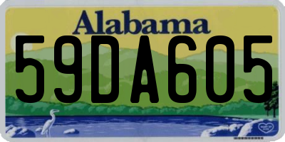 AL license plate 59DA605