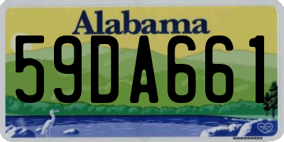 AL license plate 59DA661
