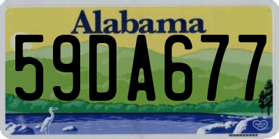 AL license plate 59DA677