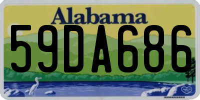 AL license plate 59DA686