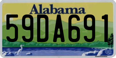 AL license plate 59DA691