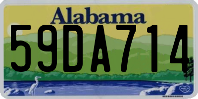 AL license plate 59DA714