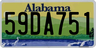 AL license plate 59DA751