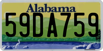 AL license plate 59DA759