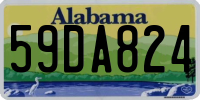AL license plate 59DA824