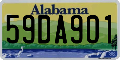 AL license plate 59DA901