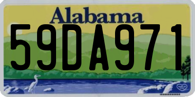 AL license plate 59DA971