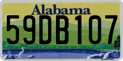 AL license plate 59DB107