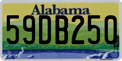 AL license plate 59DB250