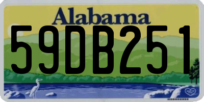 AL license plate 59DB251