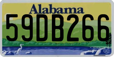 AL license plate 59DB266