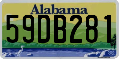AL license plate 59DB281